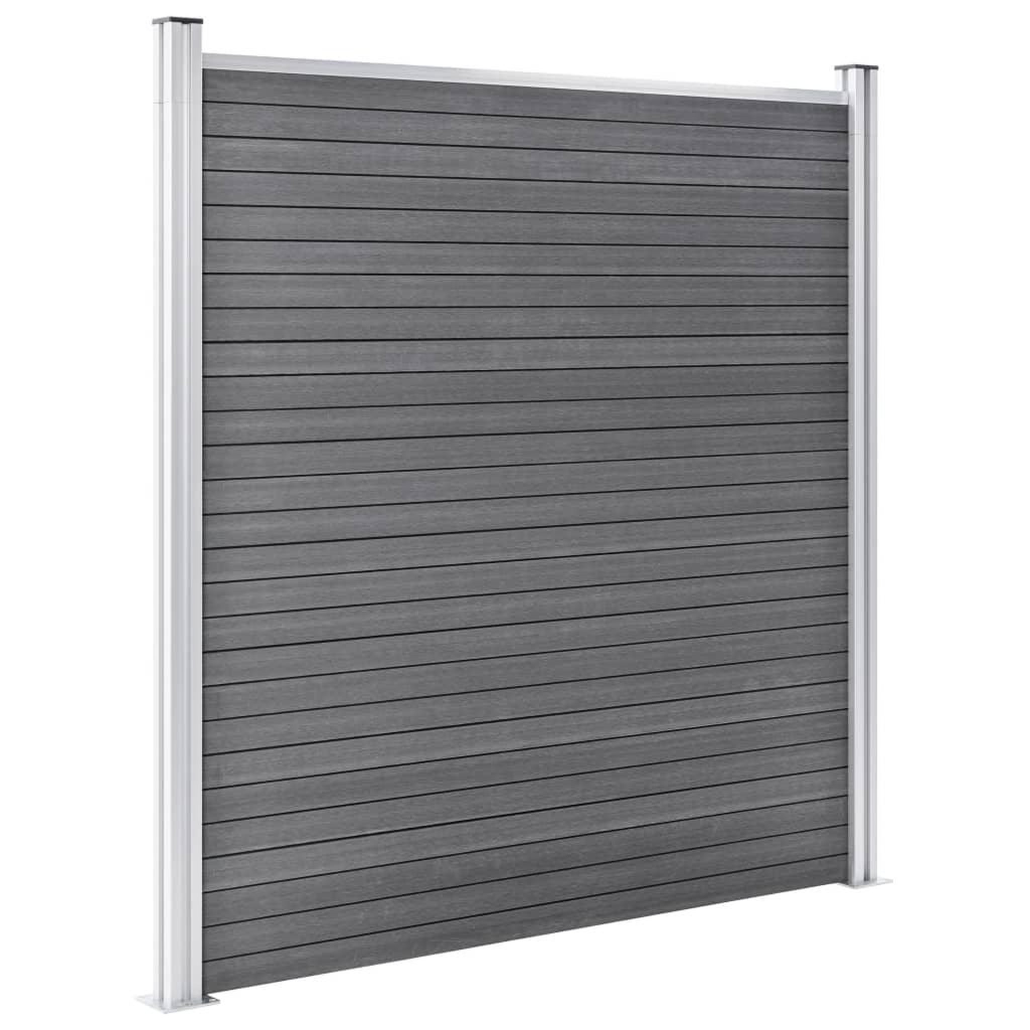 Voir la diapositive 5 : VIDAXL Cloture de jardin WPC 353x186 cm Gris