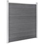Voir la diapositive 5 : VIDAXL Cloture de jardin WPC 353x186 cm Gris