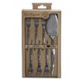 Voir la diapositive 1 : Coffret 6 fourchettes dessert acier inoxydable