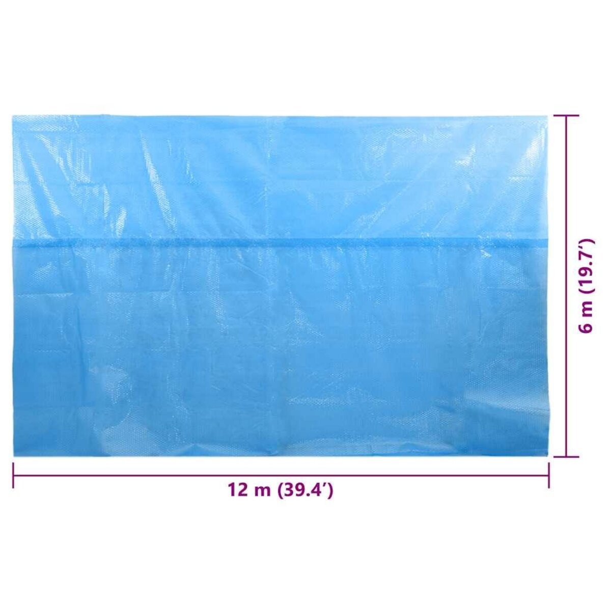 VIDAXL Couverture de piscine rectangulaire 1200x600 cm PE Bleu