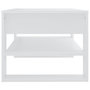 Voir la diapositive 4 : VIDAXL Table basse blanc 102x55x45 cm bois d'ingenierie