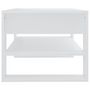 Voir la diapositive 4 : VIDAXL Table basse blanc 102x55x45 cm bois d'ingenierie