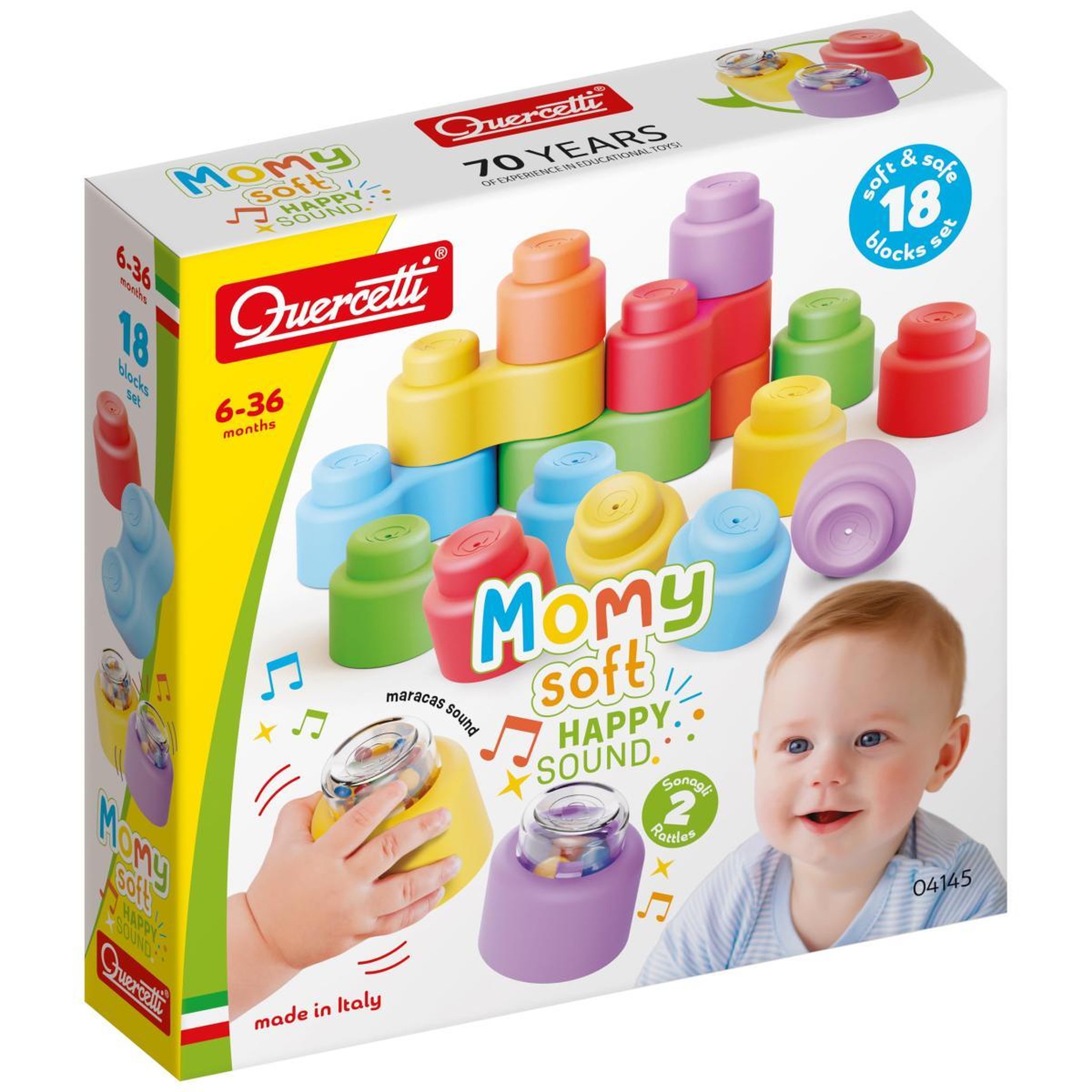 Quercetti Cube de construction  Momy soft song