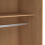Voir la diapositive 6 : ID MARKET Armoire 2 portes coulissantes SLIDEA bois et blanc 60 cm penderie avec étagère
