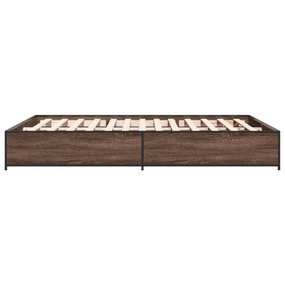 VIDAXL Cadre de lit sans matelas chene marron 140x190 cm