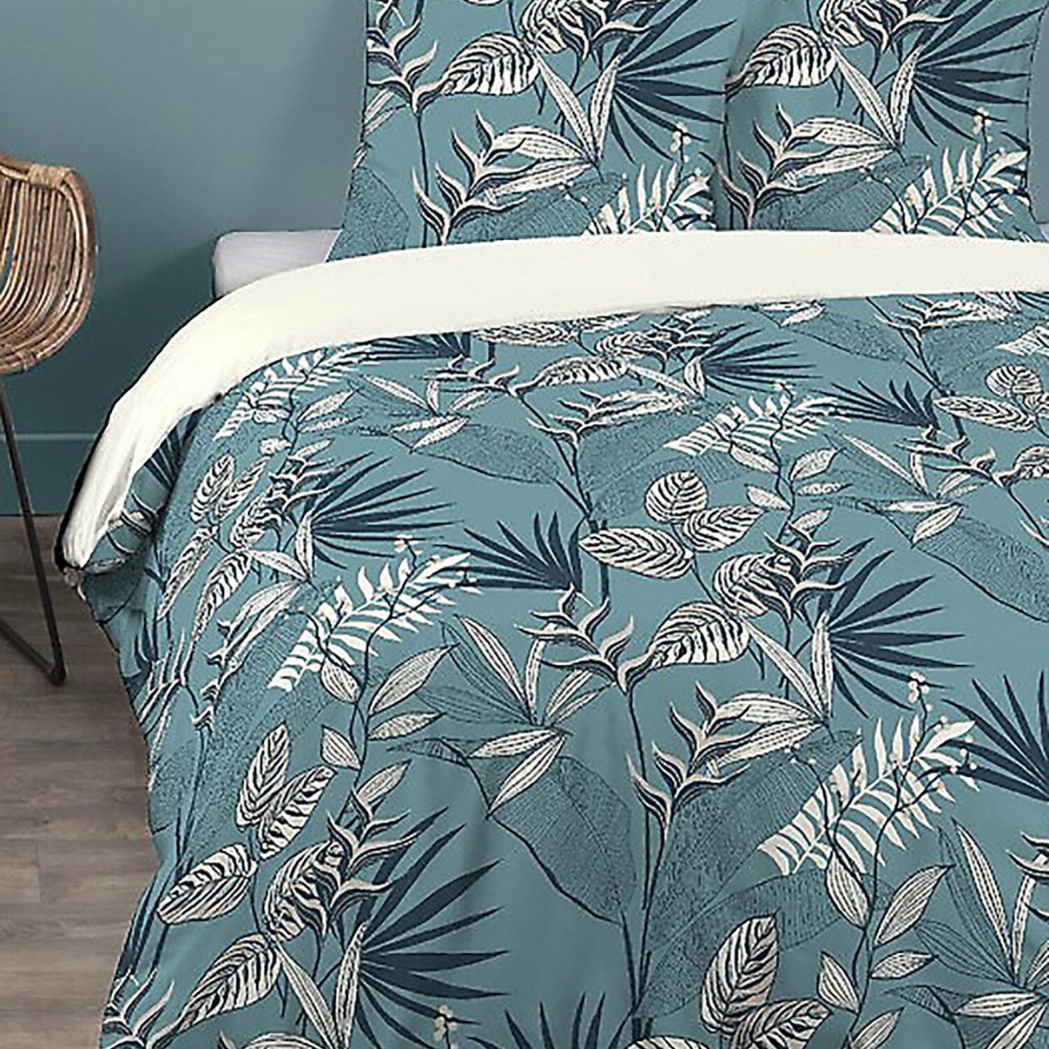 Voir la diapositive 3 : Home collection Parure housse de couette 100%polyester 72gsm grace