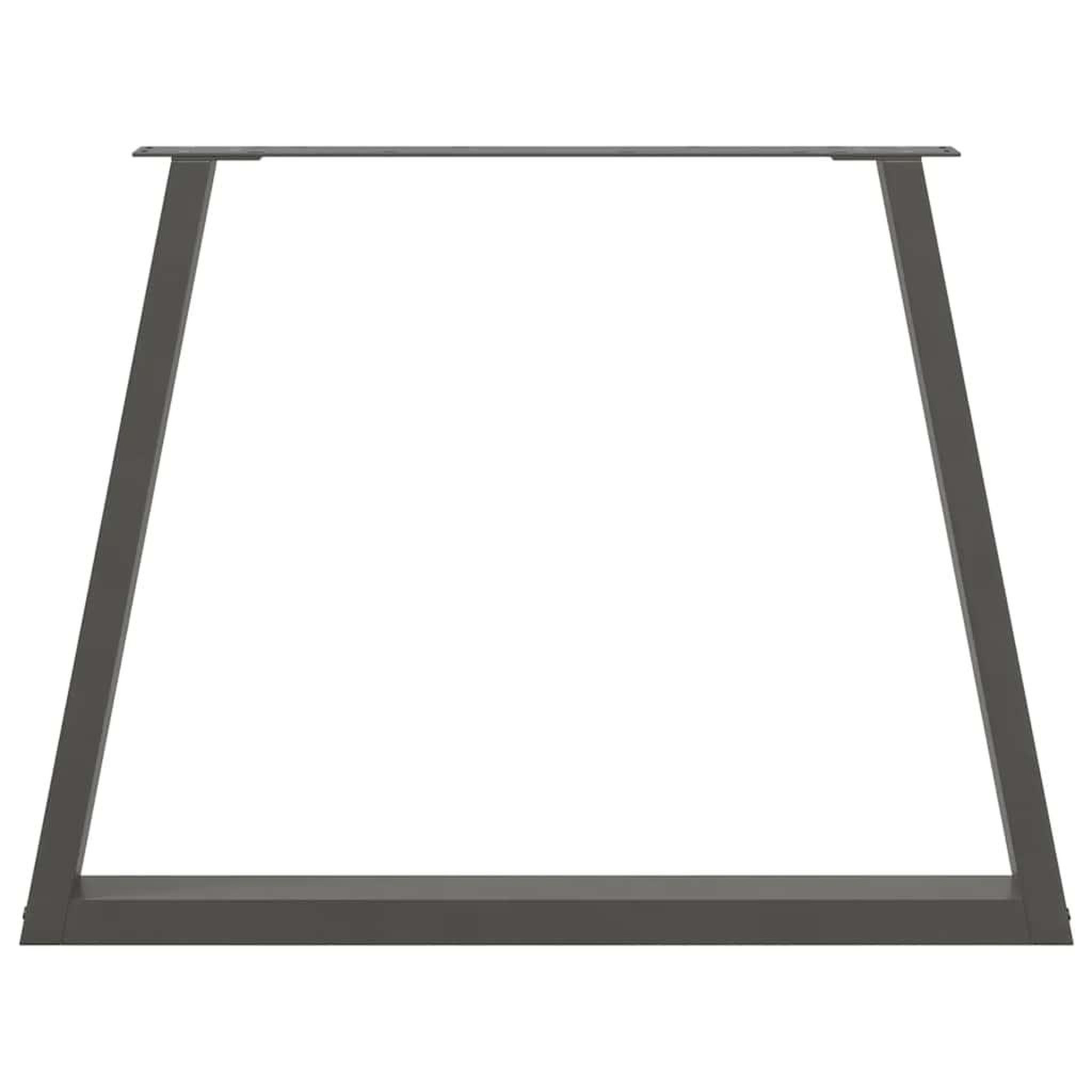 Voir la diapositive 5 : VIDAXL Pieds de table a manger forme de V 2 pcs 90x(72-73,3) cm acier