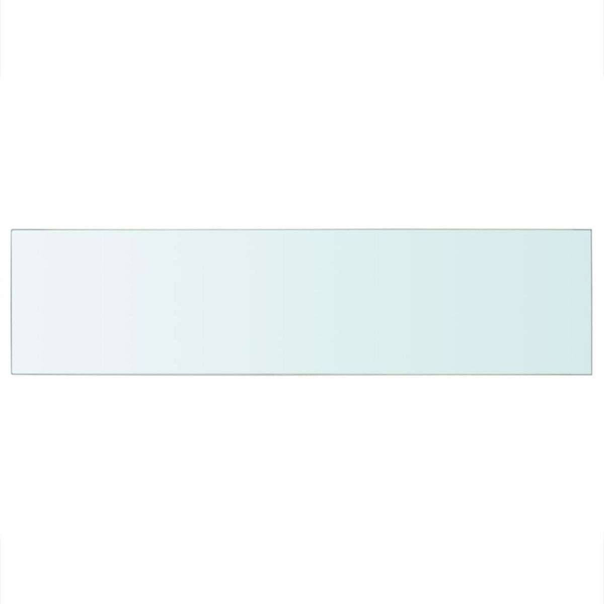 VIDAXL Panneau pour etagere Verre transparent 100 x 25 cm