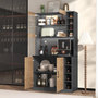 Voir la diapositive 5 : MERAX Buffet de cuisine 4 portes 0 tiroirs