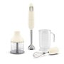 Voir la diapositive 1 : SMEG Mixeur HBF03CREU crème