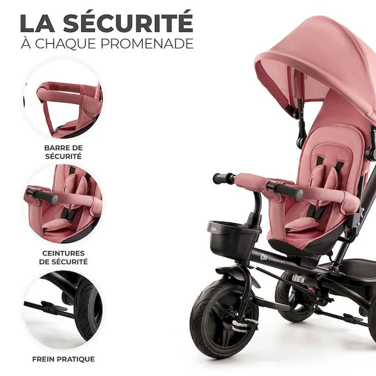 KINDERKRAFT Tricycle évolutif Aveo bébé