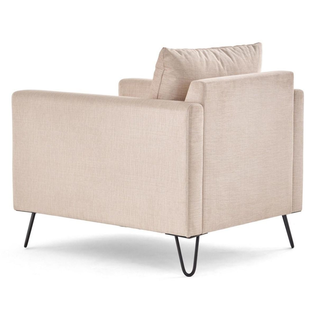 LISA DESIGN Ostrava - fauteuil en velours pieds en épingle