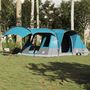 Voir la diapositive 3 : VIDAXL Tente de camping tunnel 5 personnes bleu impermeable