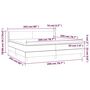 Voir la diapositive 6 : VIDAXL Sommier a lattes de lit avec matelas Gris fonce 200x200cm Tissu