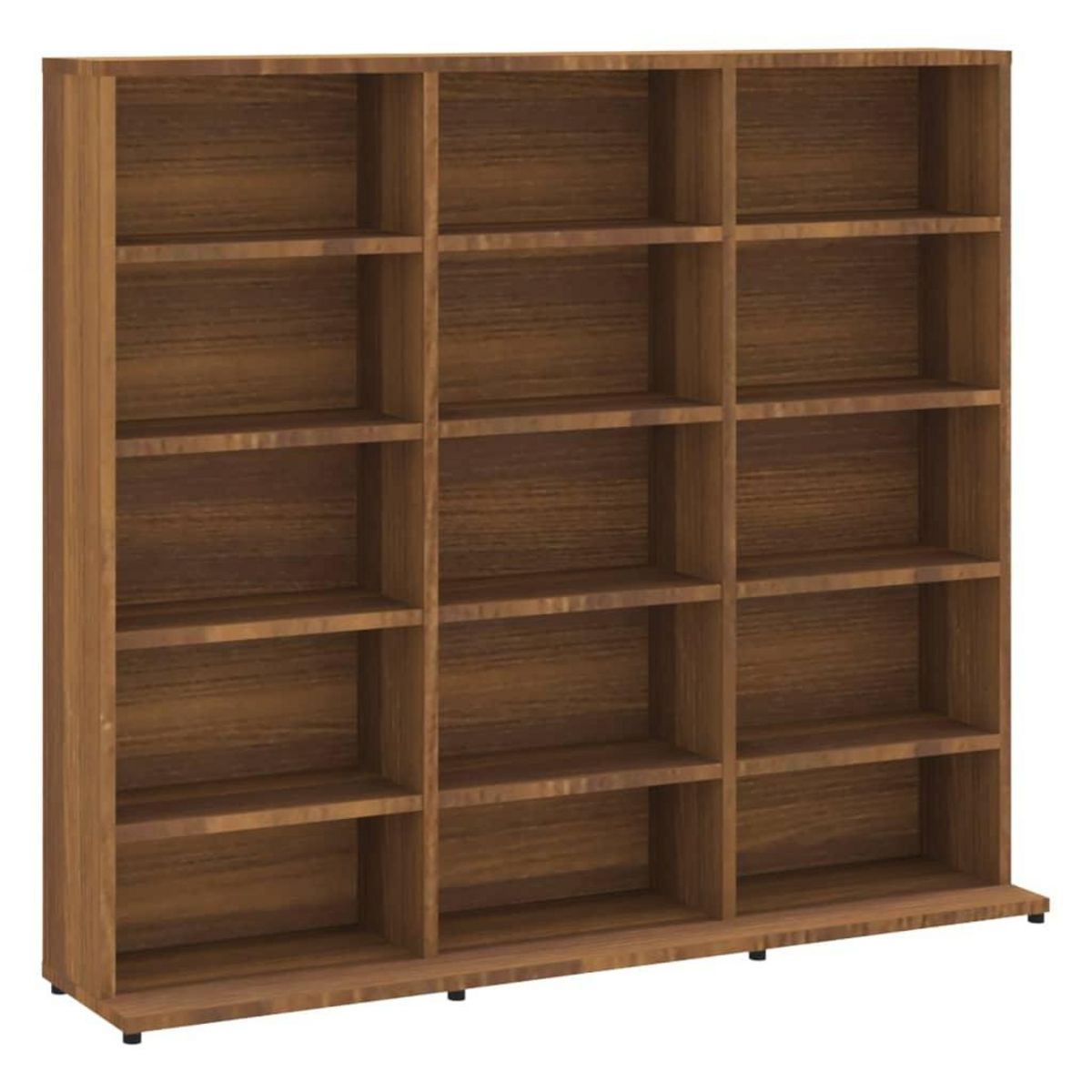 VIDAXL Armoire a CD Chene marron 102x23x89,5 cm Bois d'ingenierie