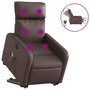Voir la diapositive 2 : VIDAXL Fauteuil inclinable de massage electrique marron similicuir