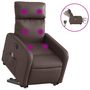 Voir la diapositive 2 : VIDAXL Fauteuil inclinable de massage electrique marron similicuir