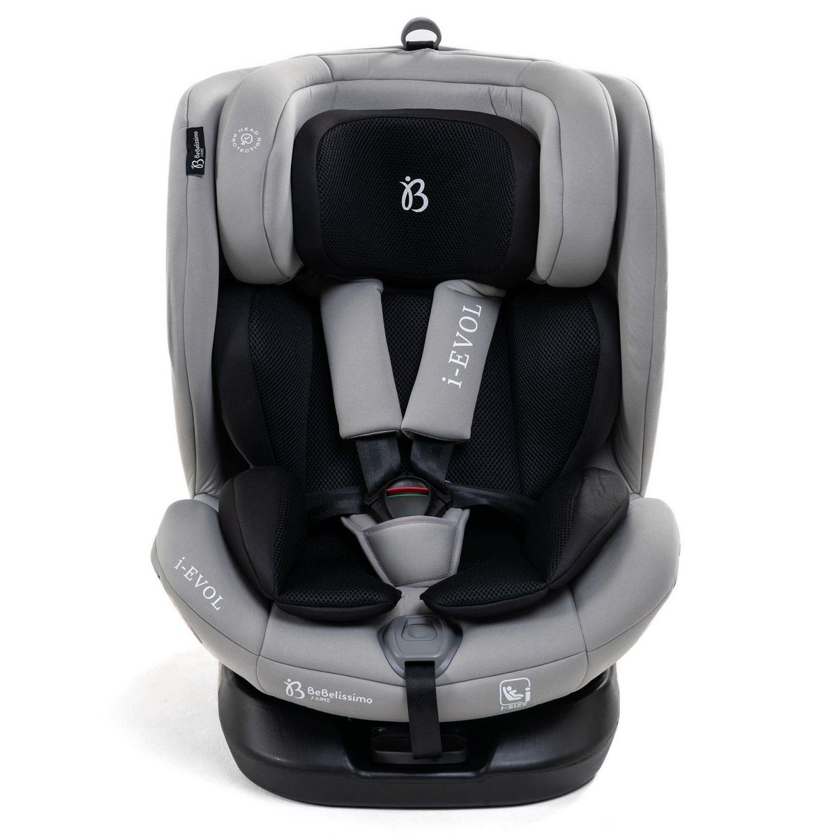 BEBELISSIMO Bebelissimo - Siège auto Isofix - pivontant 360 ° - 40-150 cm -  0-36kg- i- Evol - gris claire