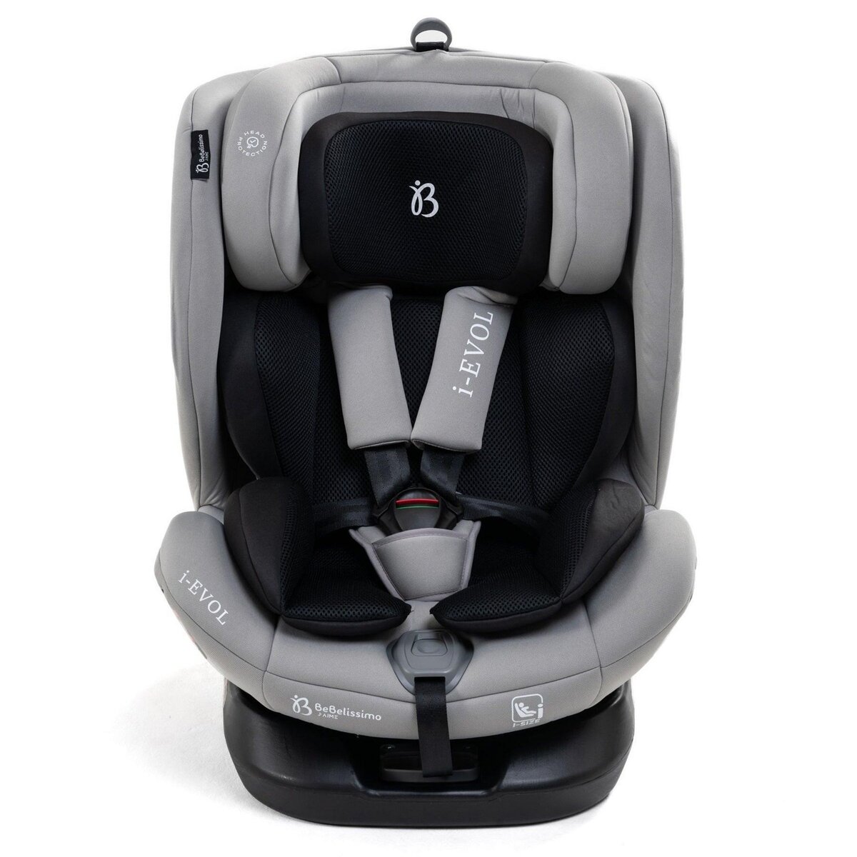 BEBELISSIMO Bebelissimo - Siège auto Isofix - pivontant 360 ° - 40-150 cm -  0-36kg- i- Evol - gris claire