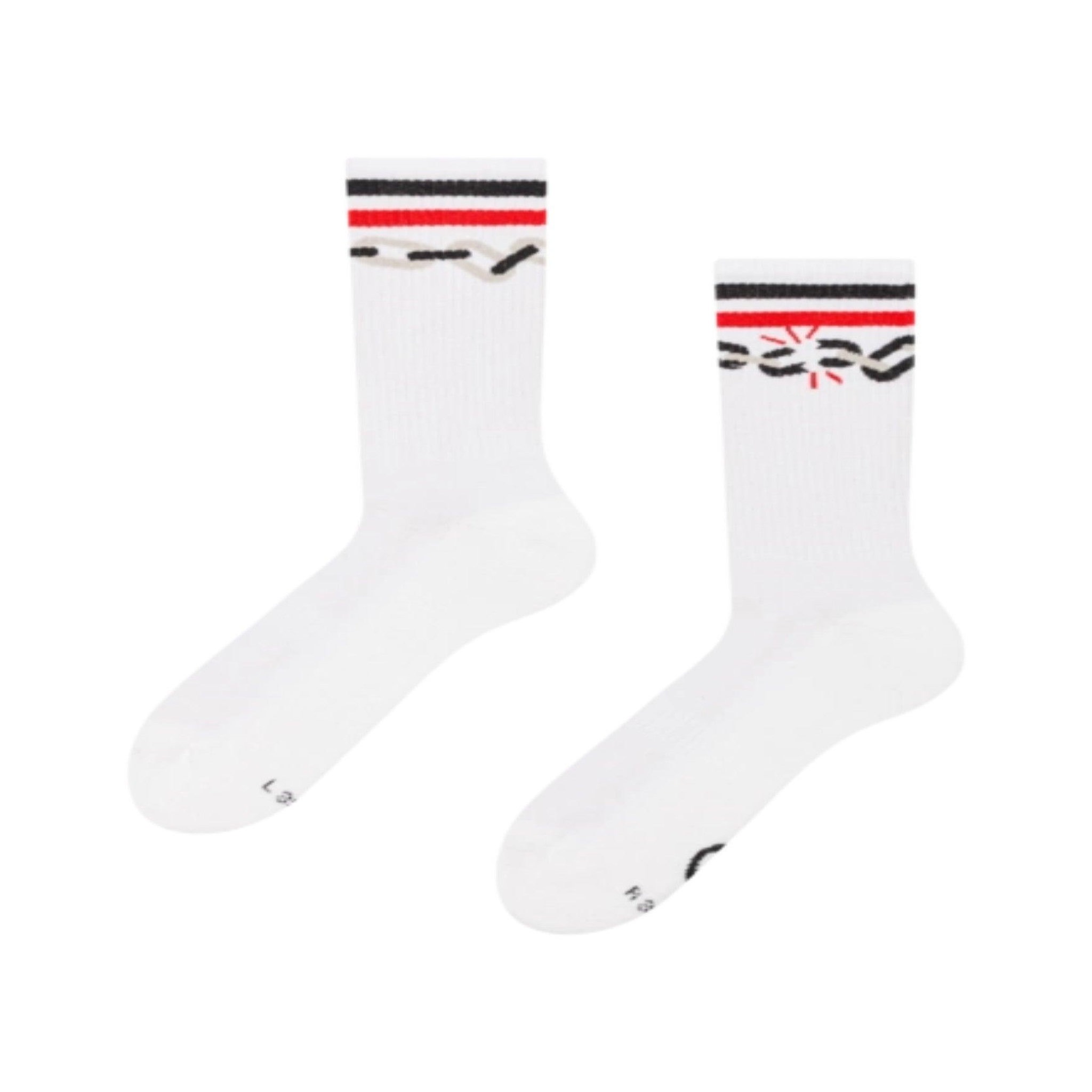 DEDOLES Chaussettes sport coolmax® chaîne. Coloris disponibles : Blanc