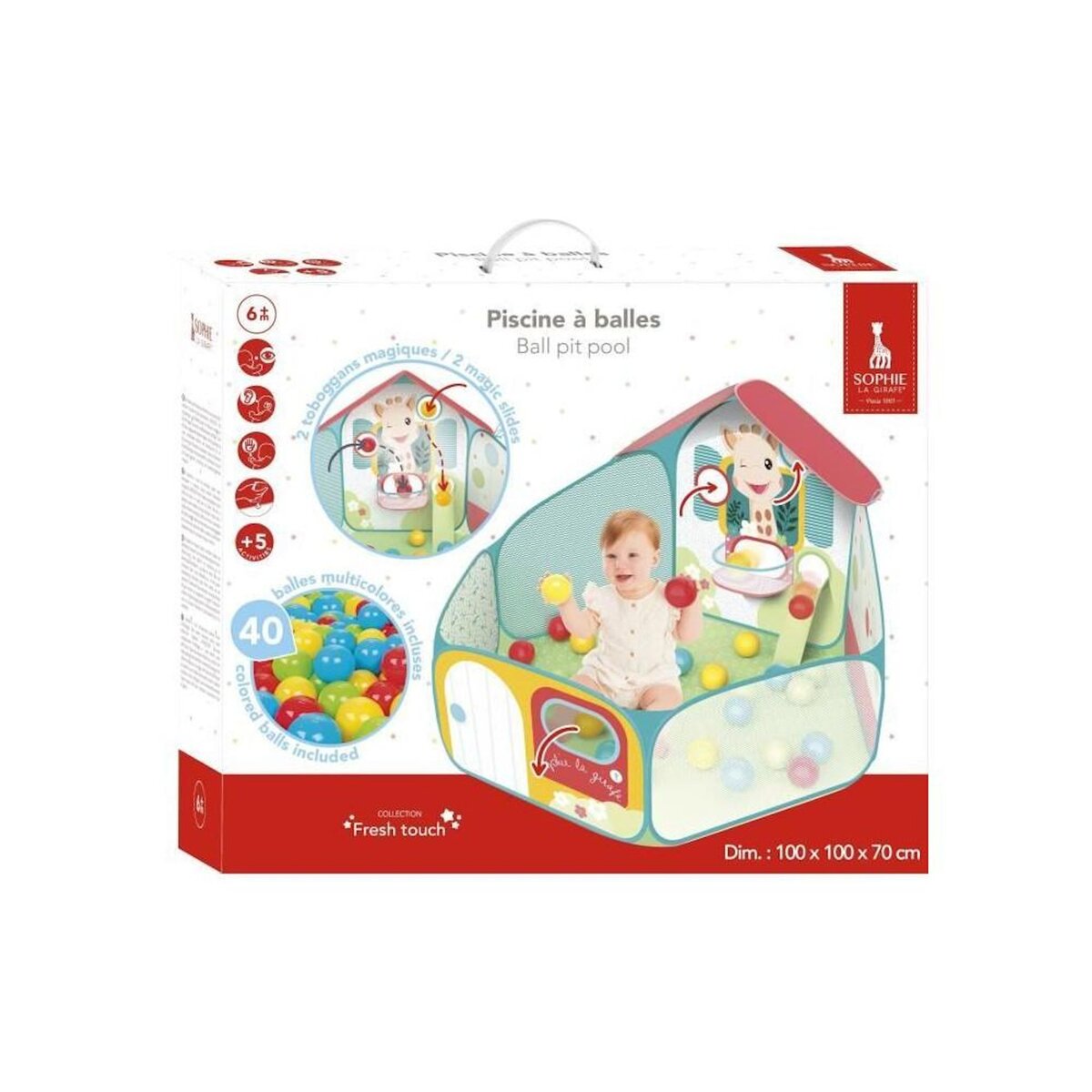 SOPHIE LA GIRAFE Piscine a balles - SOPHIE LA GIRAFE - 6 mois+