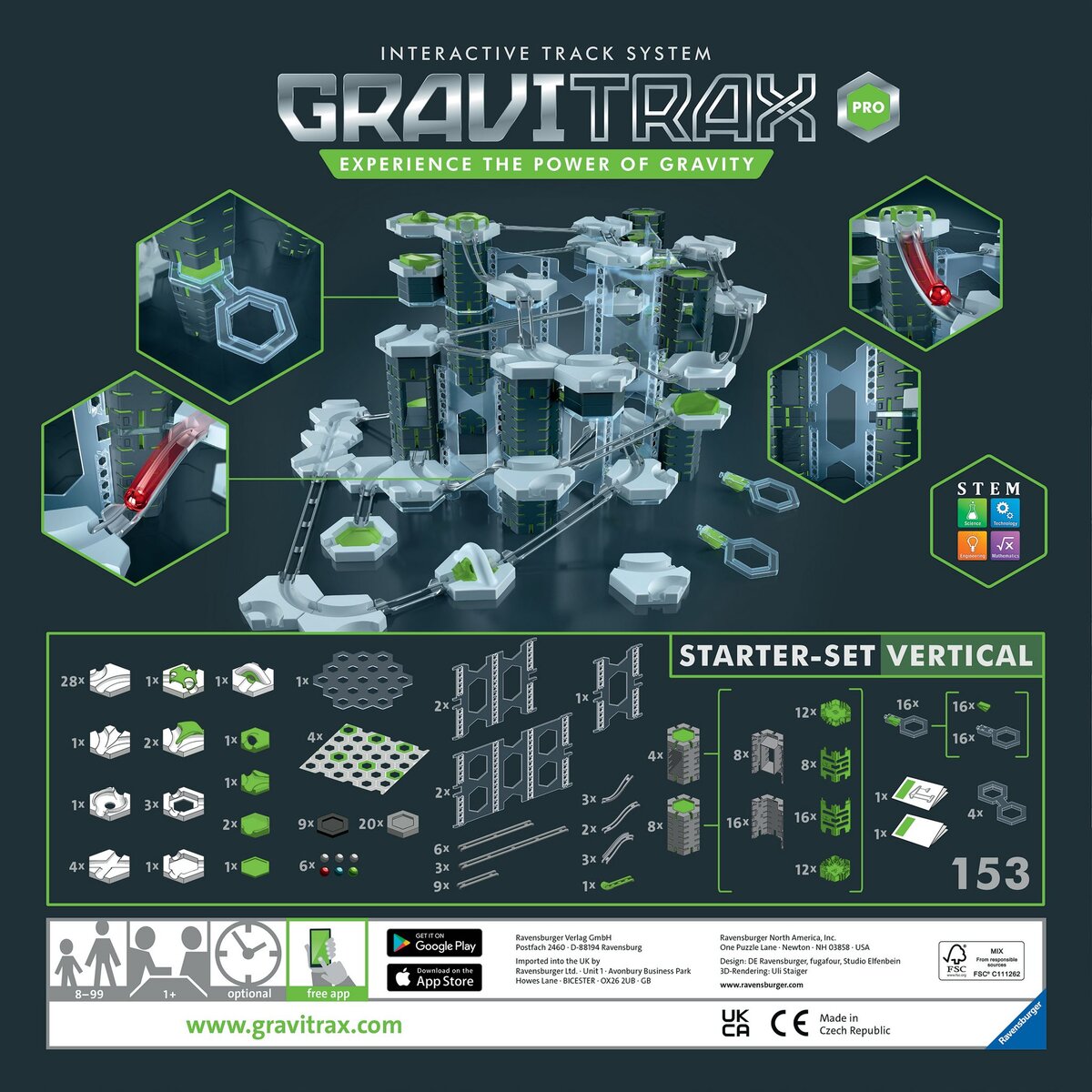 RAVENSBURGER GraviTrax Pro Starter Set Vertical
