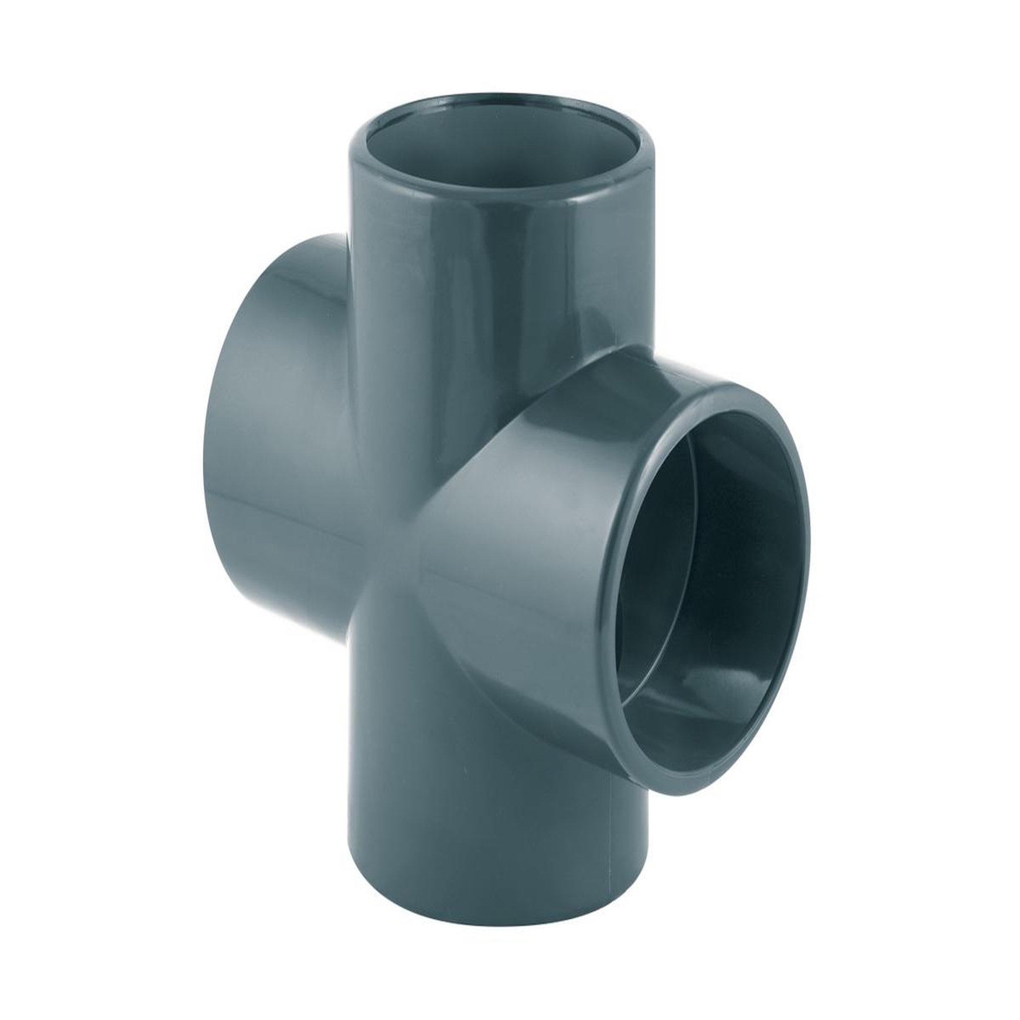 Voir la diapositive 2 : JARDIDECO Croix pvc pression 90° femelle ø 50 mm - fitt