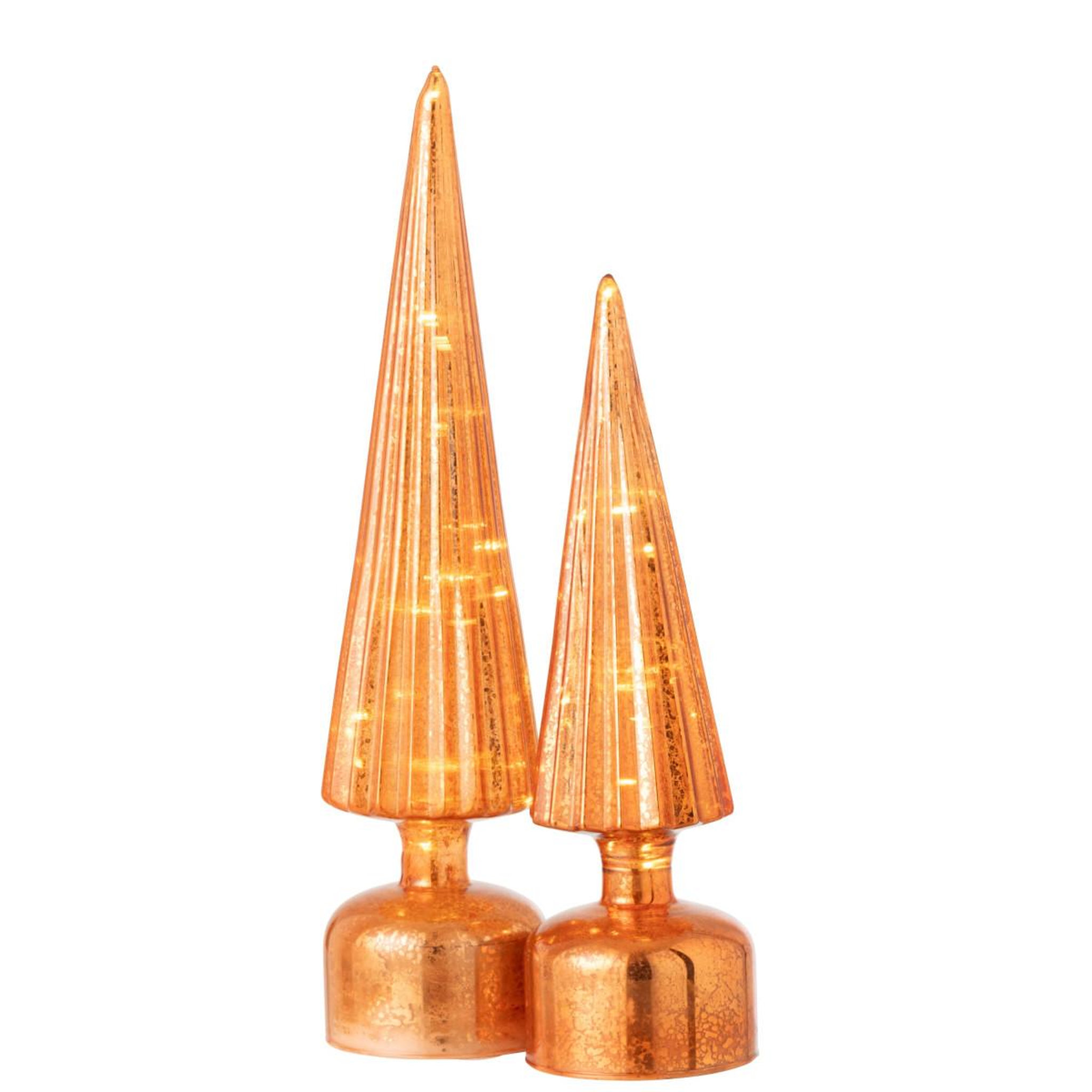 Voir la diapositive 3 : J-LINE Sapin Tournant à LED  Félicie  31cm Orange