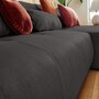 Voir la diapositive 2 : LISA DESIGN Onyx - canapé panoramique d'angle gauche 7 places - en tissu