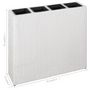 Voir la diapositive 6 : VIDAXL Lits sureleves de jardin et 4 pots 2 pcs Resine tressee Blanc