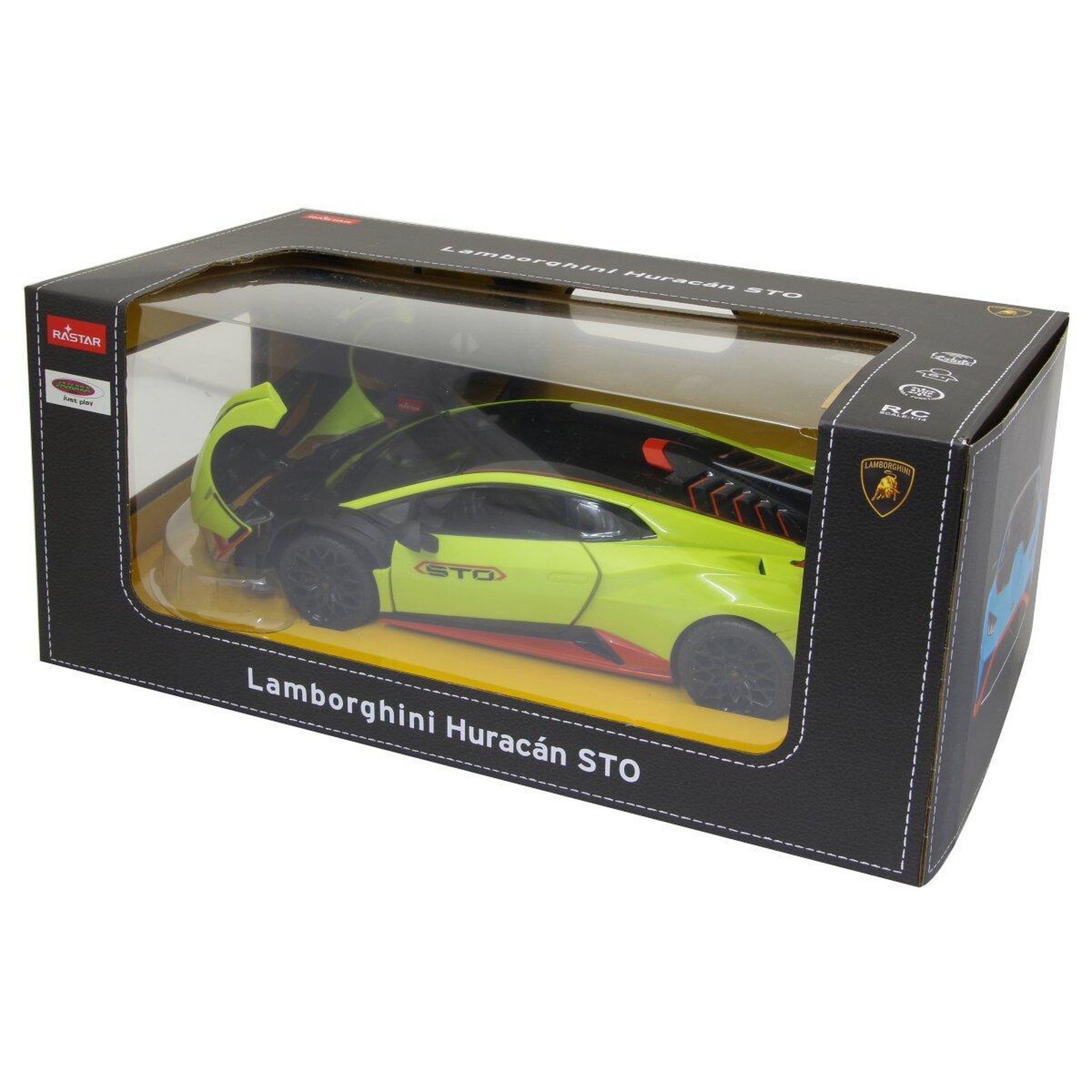 Voir la diapositive 3 : Jamara Voiture télécommandée Lamborghini Huracán STO 1:14 vert 2,4GHz
