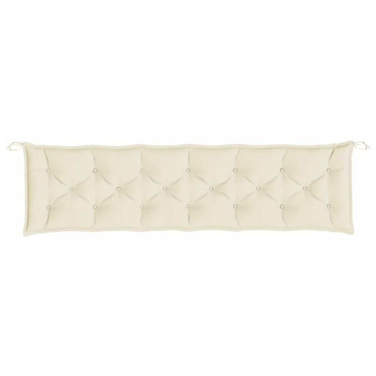 VIDAXL Coussin de banc de jardin creme 200x50x7 cm tissu oxford