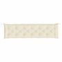 Voir la diapositive 4 : VIDAXL Coussin de banc de jardin creme 200x50x7 cm tissu oxford