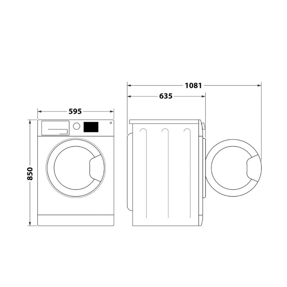 Whirlpool Lave-linge frontal 60cm 11kg 1400 tours/min - FFDD11469SVFR