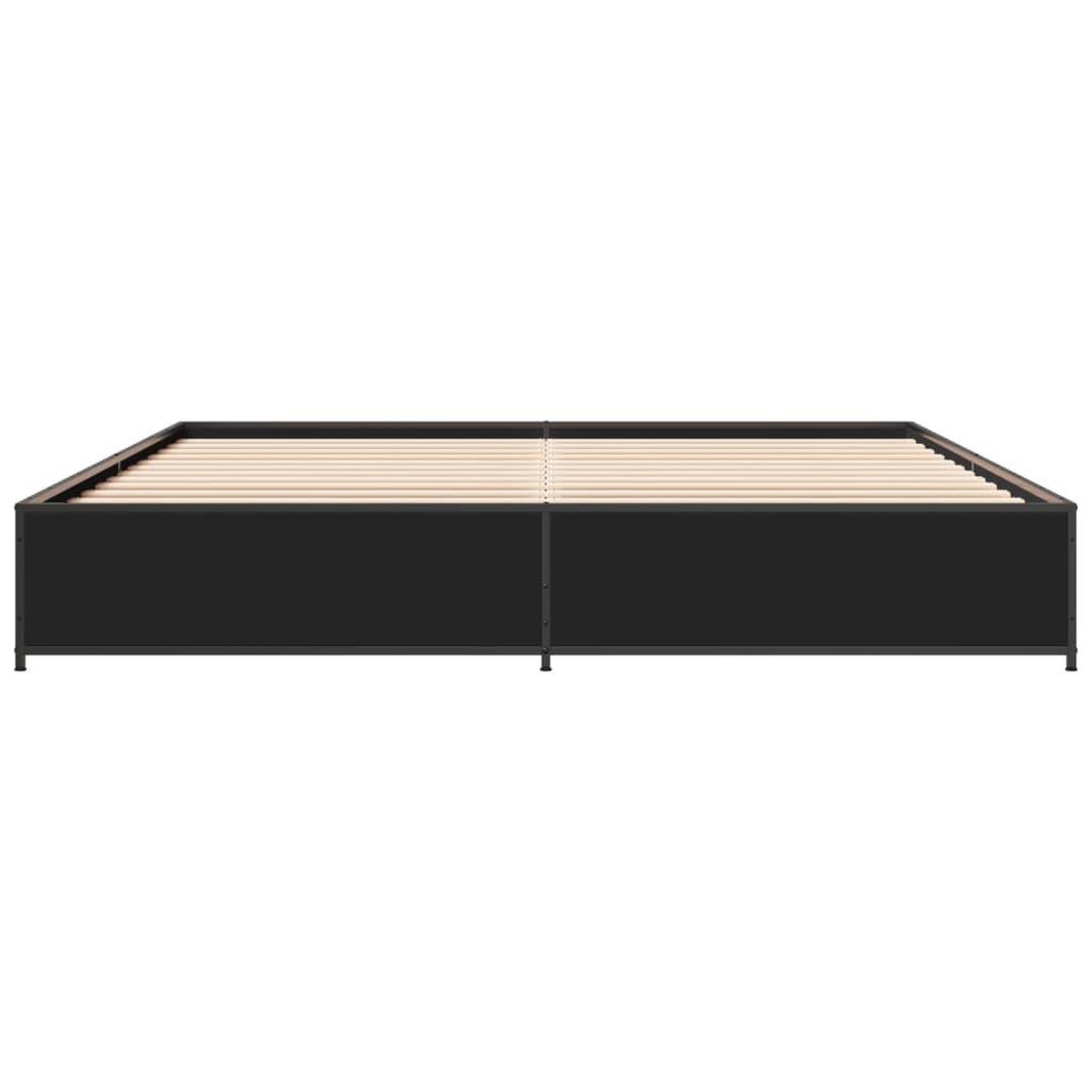Voir la diapositive 4 : VIDAXL Cadre de lit sans matelas noir 160x200 cm