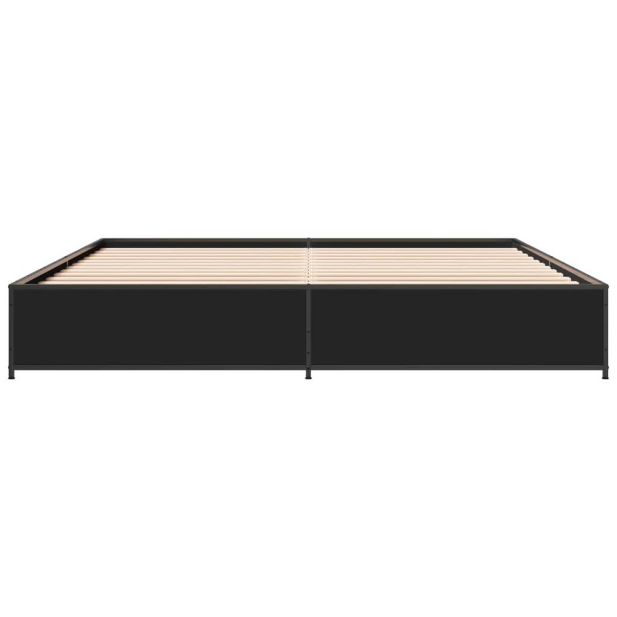 VIDAXL Cadre de lit sans matelas noir 160x200 cm