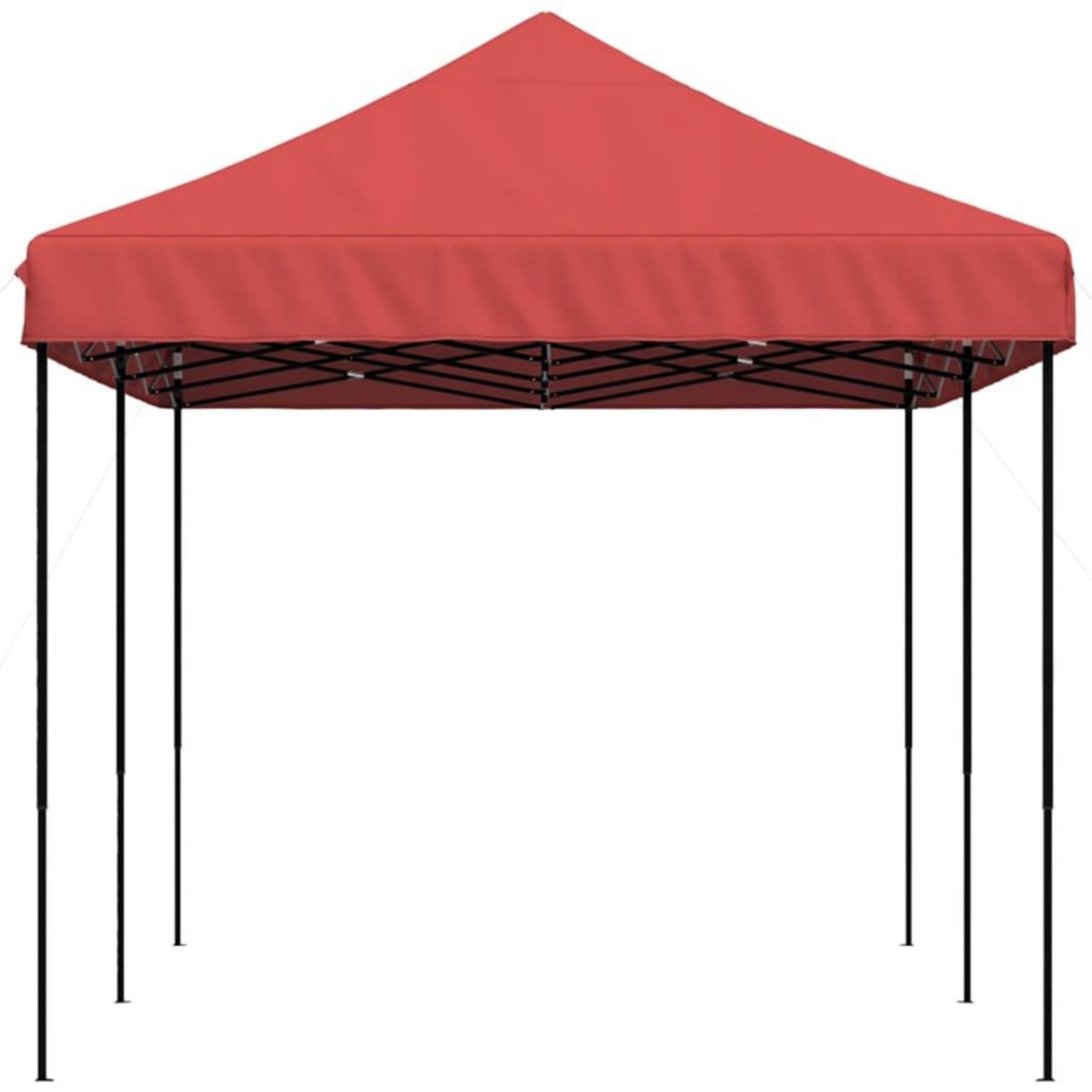 VIDAXL Tente de reception pliable escamotable bordeaux 580x292x315 cm