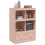 Voir la diapositive 4 : VIDAXL Buffet haut rose 67x39x95 cm acier