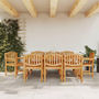 Voir la diapositive 1 : VIDAXL Chaises de jardin lot de 8 58x59x88 cm bois massif de teck