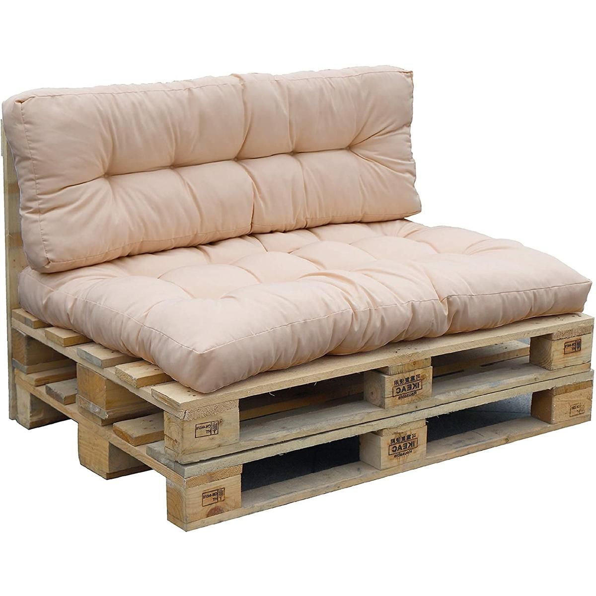 RED DECO Set 2 coussins d'extérieur taupe - riouta