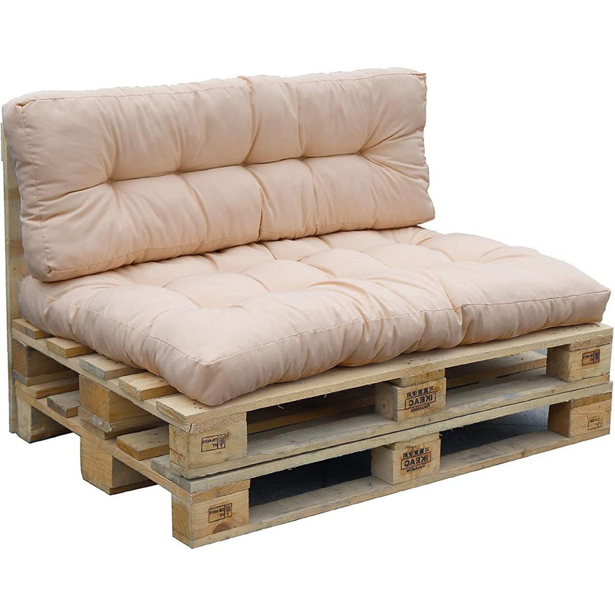 RED DECO Set 2 coussins d'extérieur taupe - riouta