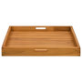 Voir la diapositive 4 : VIDAXL Plateau de service 60x60 cm Bois de teck massif