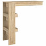 Voir la diapositive 5 : VIDAXL Table bar murale Chene Sonoma 102x45x103,5 cm Bois d'ingenierie