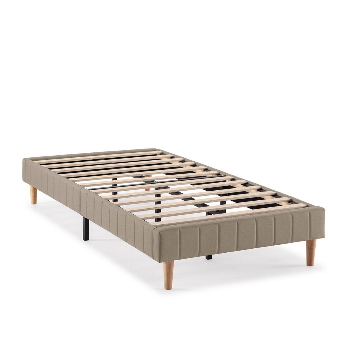 VS VENTA-STOCK Base rembourrée Eris 90x190 cm Beige