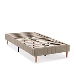 VS VENTA-STOCK Base rembourrée Eris 90x190 cm Beige