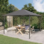 Voir la diapositive 1 : VIDAXL Belvedere avec toit 3x3 m Anthracite