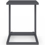 Voir la diapositive 3 : ID MARKET Lot de 2 tables d'appoint de jardin pour transat et bain de soleil PALMA gris anthracite