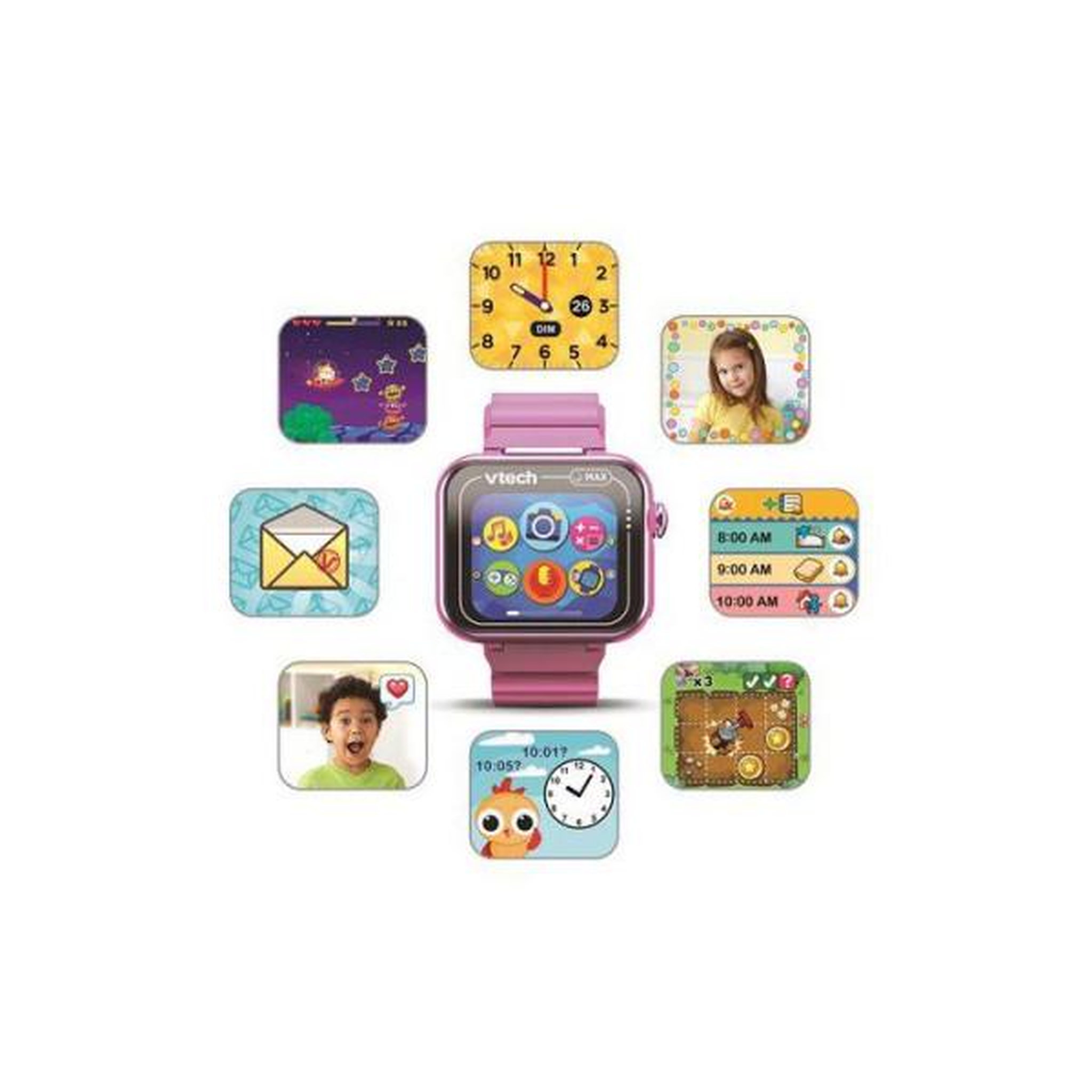 Voir la diapositive 4 : VTECH VTECH - KIDIZOOM SMARTWATCH MAX ROSE - Rose
