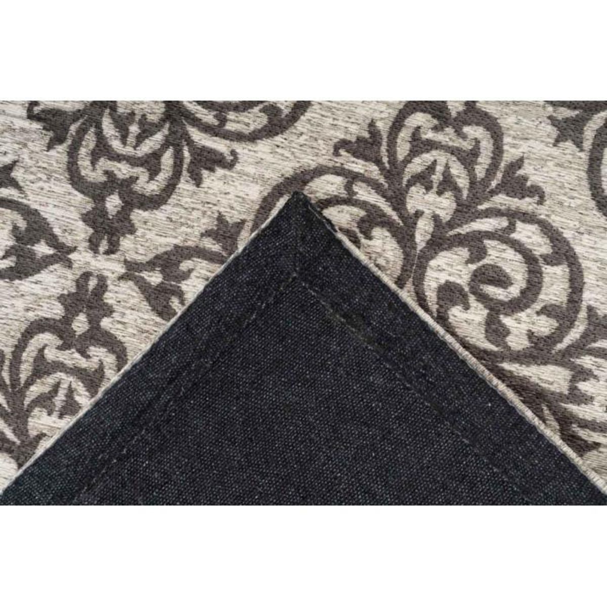 Paris Prix Tapis Tissé Oriental à Poils Courts  Davio  Gris