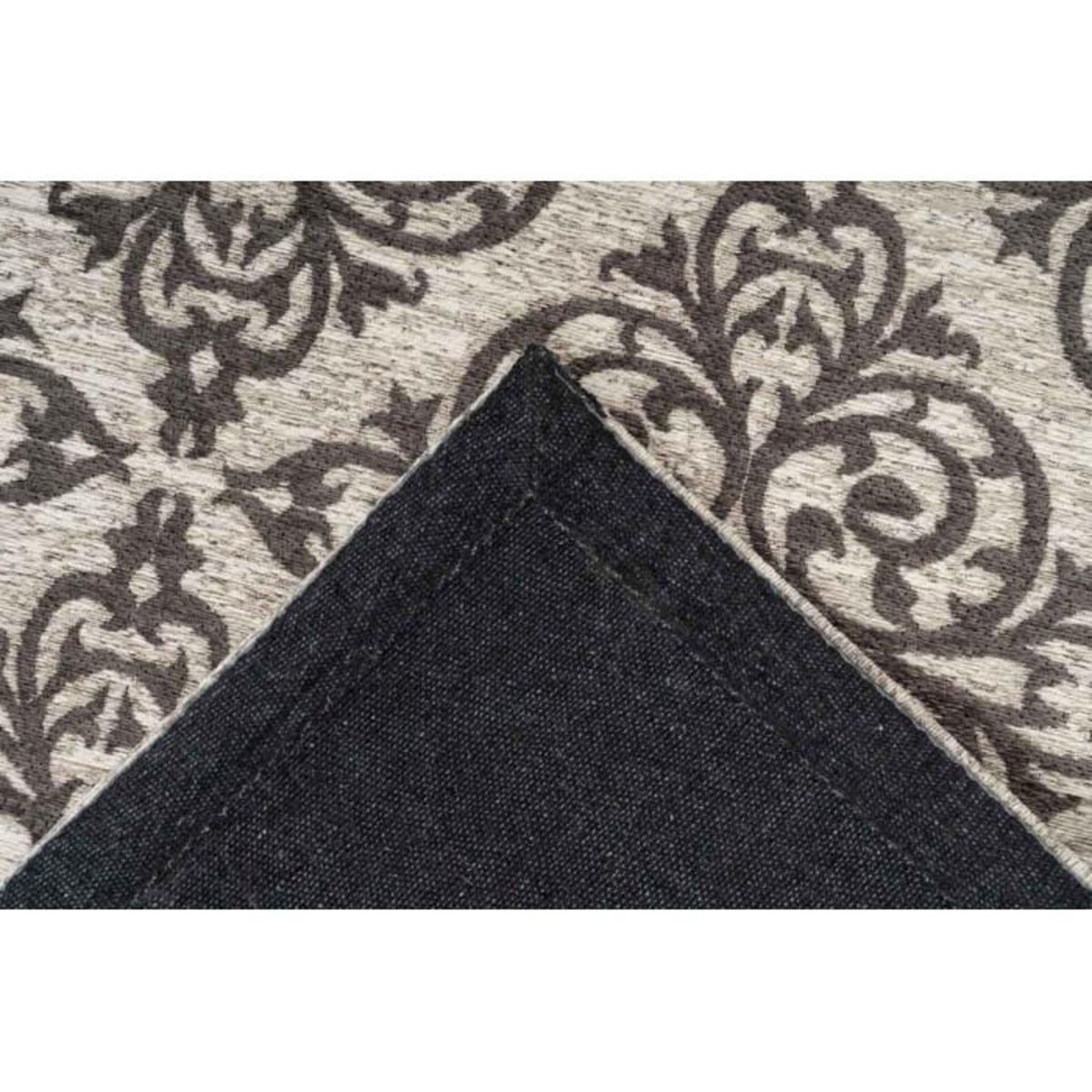 Paris Prix Tapis Tissé Oriental à Poils Courts  Davio  Gris